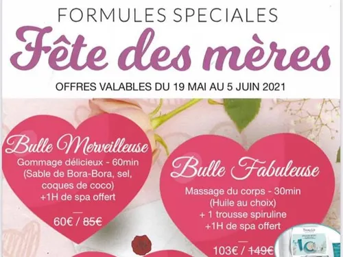 Le spa L'Eveil des Sens - Offres spéciales Fêtes des mères